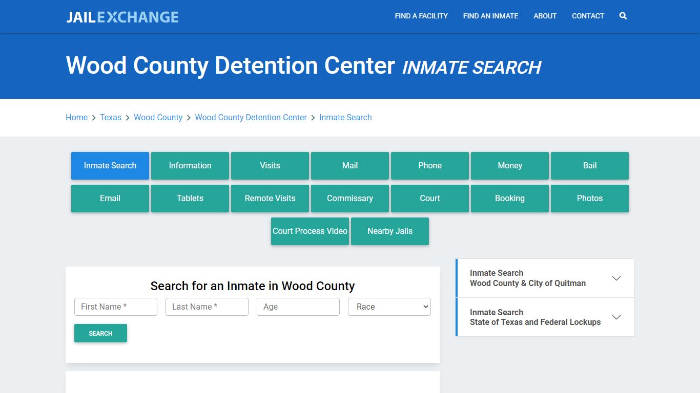 Wood County Detention Center, TX Inmate Search: Roster & Mugshots